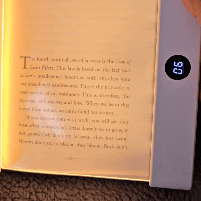 LED Panel Reading Light with Timer
