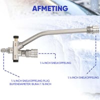 Accessoire met dubbele connector van schuimkanon