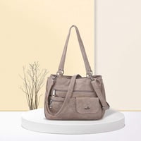Multifunktionale Umhängetasche Handtasche mit drei Fächern