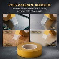 Ruban adhésif double-face puissant et imperméable