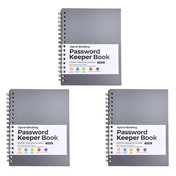 A6 Coil Password Keeper Book