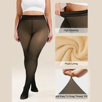 Fleece Lined Winter Tights for Women