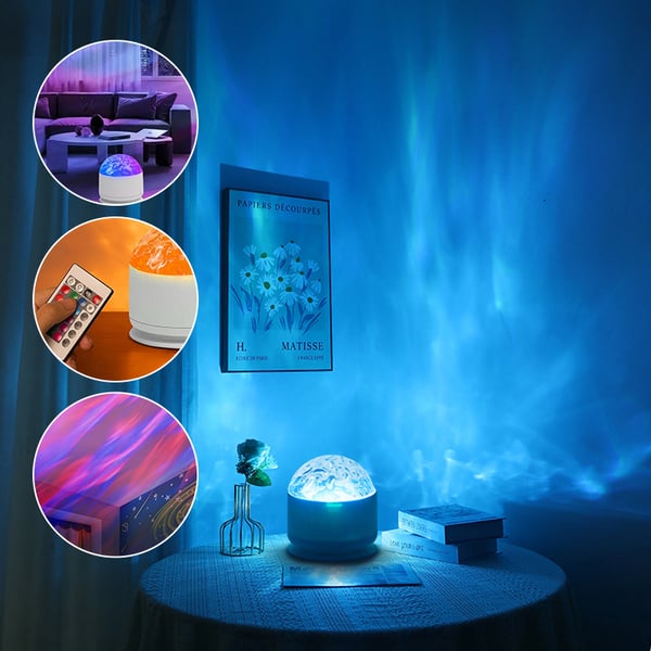 Aurora water ripple atmosphere light
