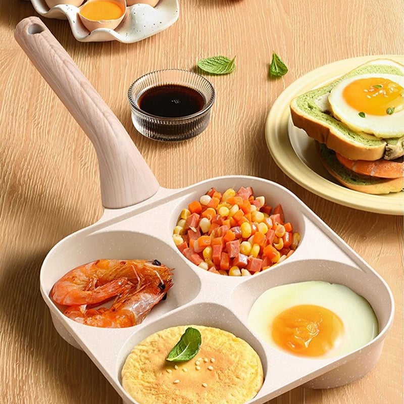 Thickened Deepened Four-hole Egg Frying Pan