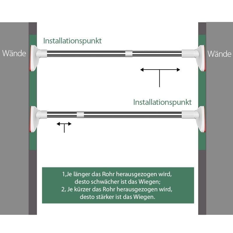 Ausziehbare Kleiderstange