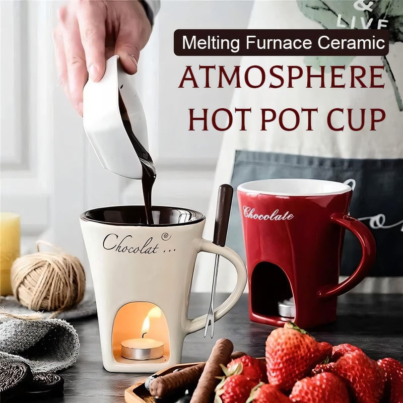 Multi-Functional Ceramic Fondue Mug