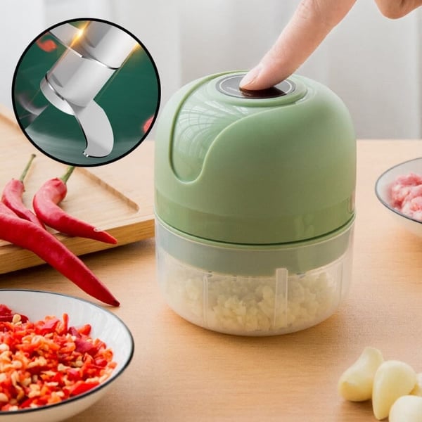 Sakerplus USB Rechargeable Electric Garlic Grinder