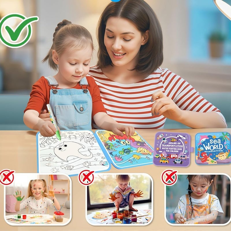 Kinder Cartoon Wasserfarben-Malbuch