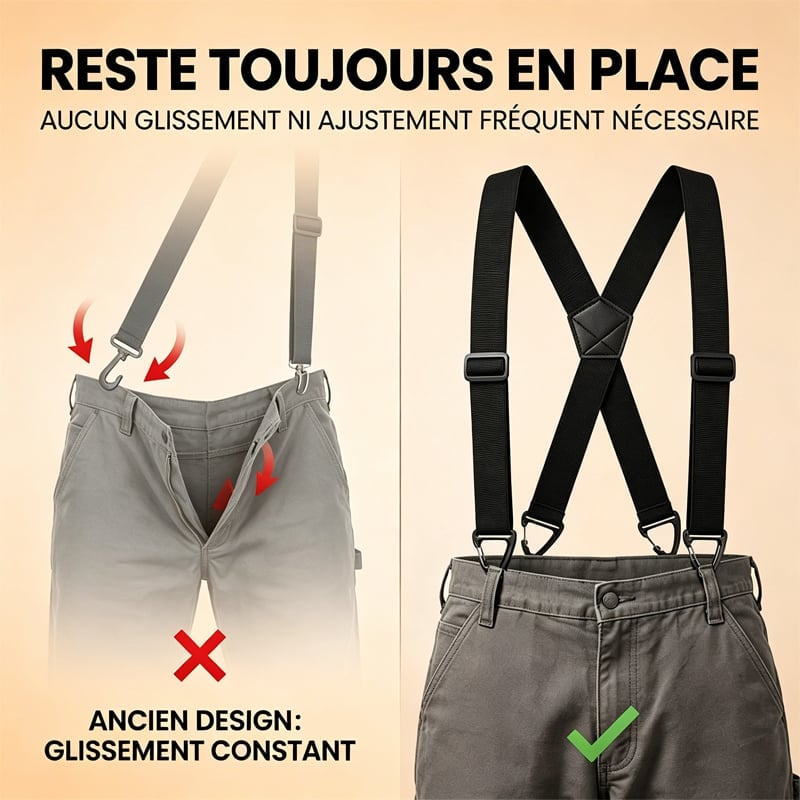 Bretelles Homme 4 Clips