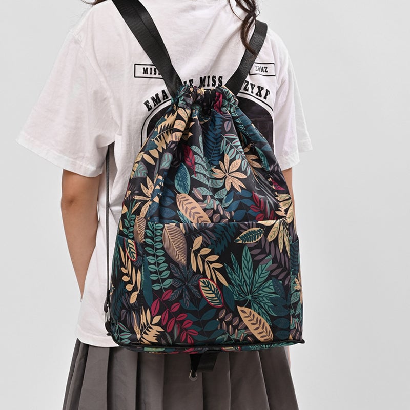 Ethnic Style Drawstring Shoulder Bag