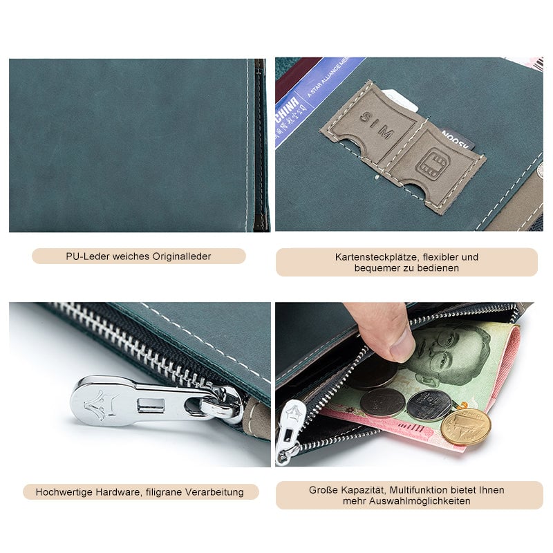 Einfache Reisepasstasche