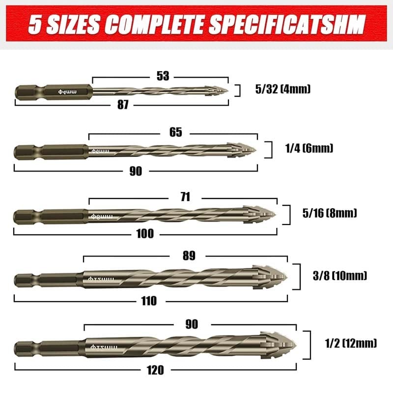 Four-Flute Sawtooth Eccentric Drill Bit