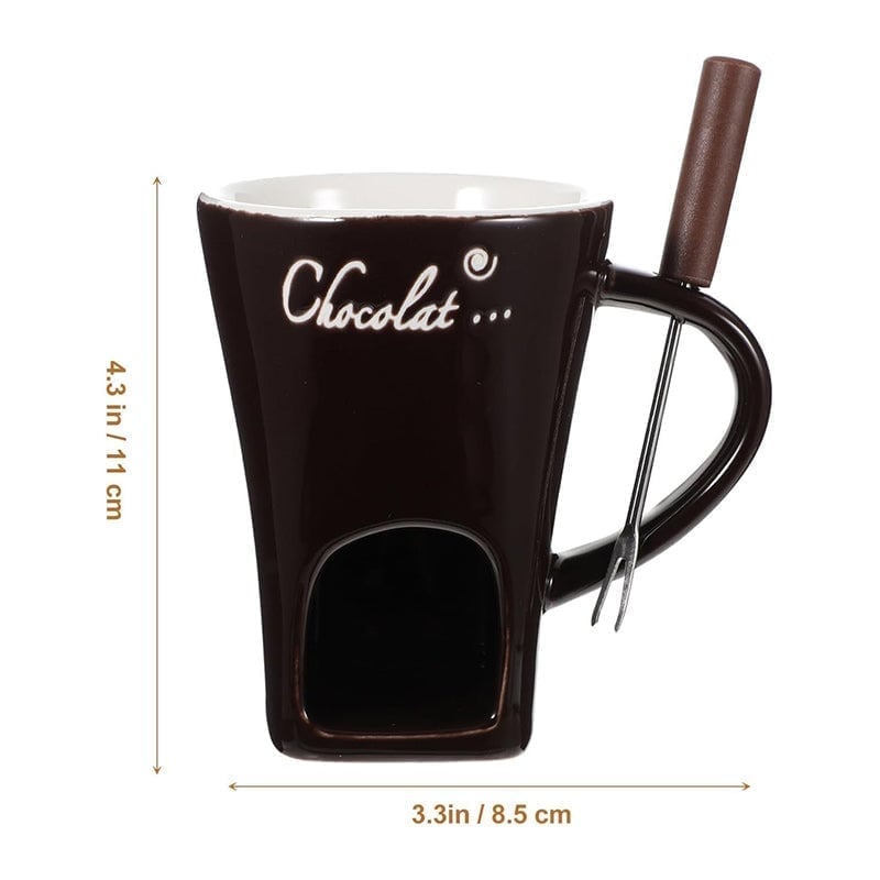Multi-Functional Ceramic Fondue Mug