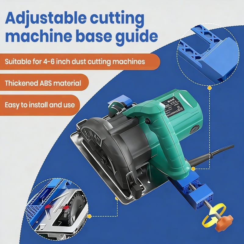 🛠️ Adjustable Guide Rail for Cutting Machines