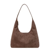 Pendlertasche aus Wildleder mit großem Fassungsvermögen