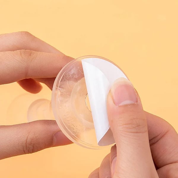 Arrêt de porte anti-collision en silicone transparent