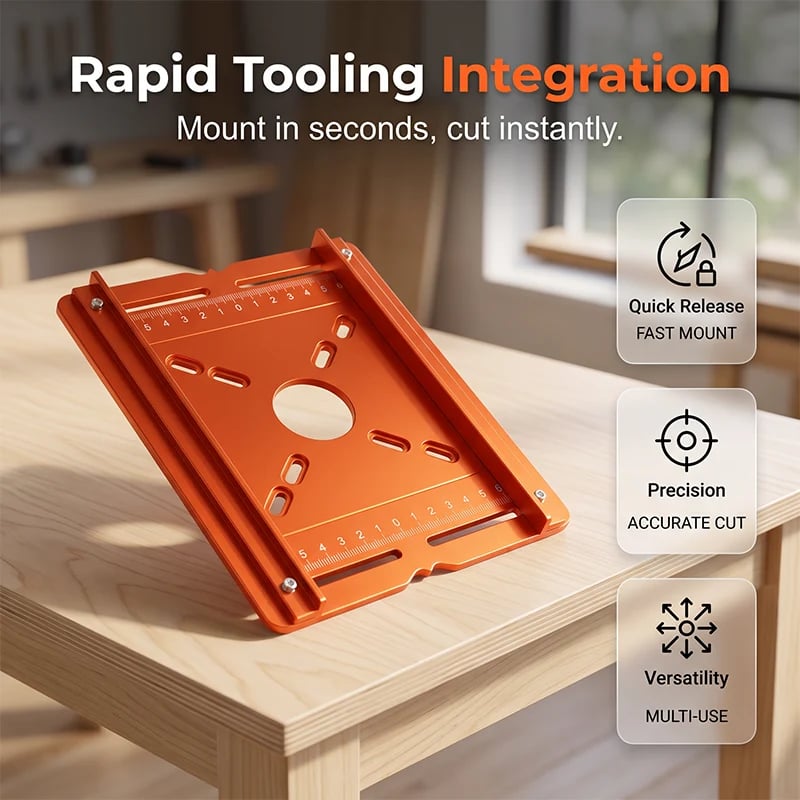 Precision Wood Router Slotting Guide Bracket