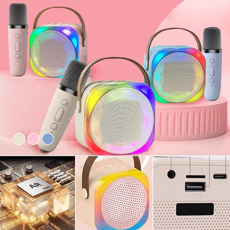 Bluetooth-Mikrofon Integrierter Mini-Karaoke-Lautsprecher