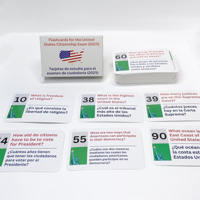 2025 US Civics Test Flash Cards