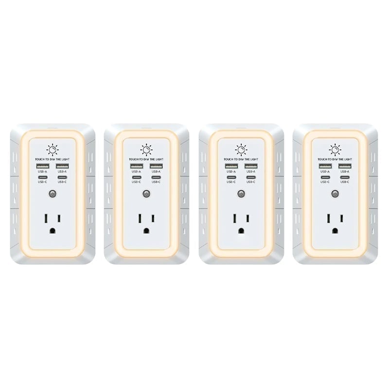 10-in-1 ETL-Certified Surge Protector Power Outlet