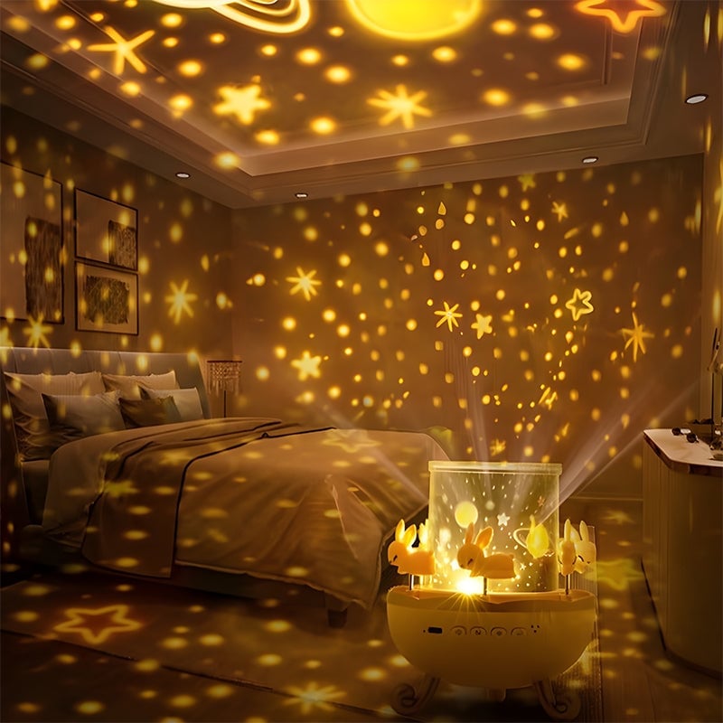 Rotating Carriage Music Box Projector