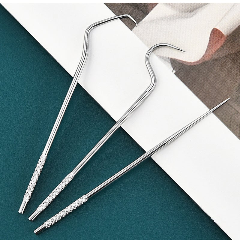 Juego de Palillos de Dientes de Acero Inoxidable