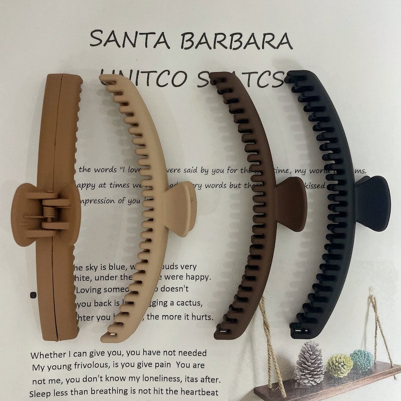 Elegant Frosted Gripper Hair Clips for Women