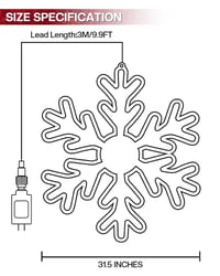 Smart Led Snowflake Christmas Lights