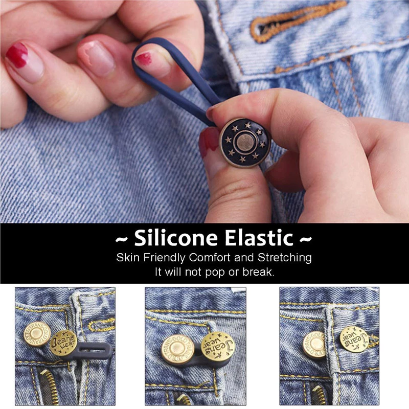 Jeans Retractable Button