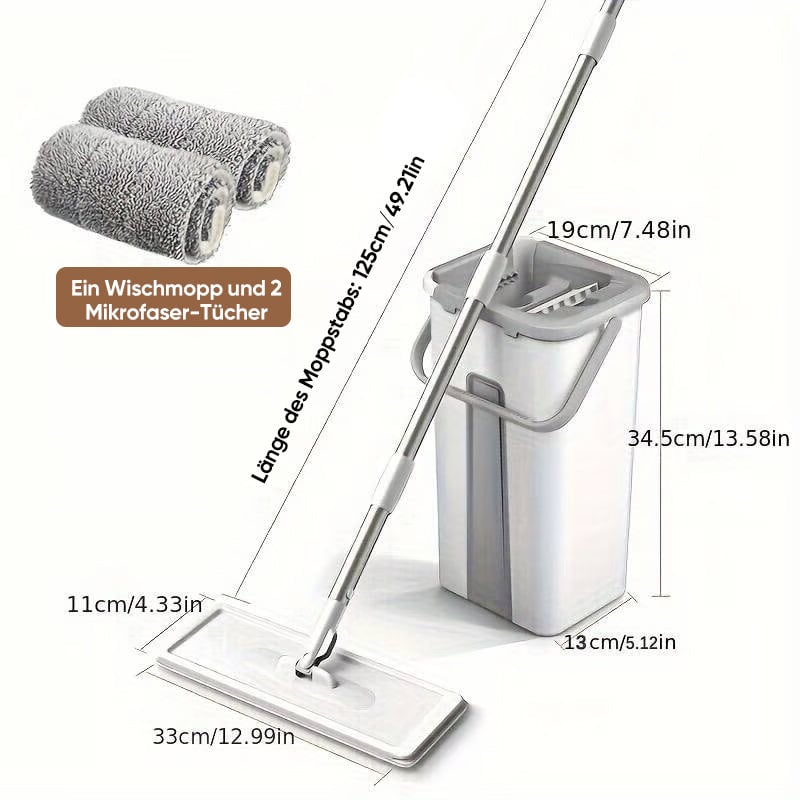Mopp- und Eimerset mit Wringer