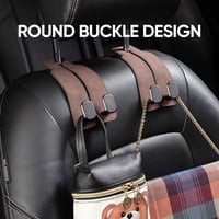 Suede Leather Car Seat Hook