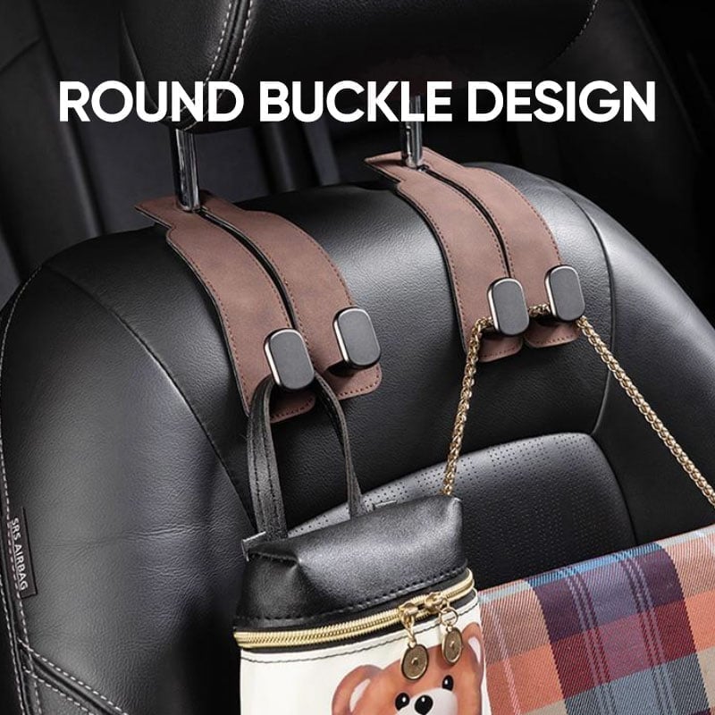 Suede Leather Car Seat Hook
