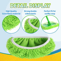Chenille Mop Refill Pads for Home Use – Replacement Mop Heads for Floor Cleaning