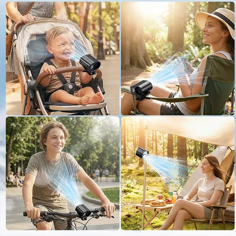 360° Rotating Semi-Cooling Clip Fan