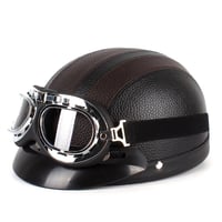 Motorradhelm mit Schutzbrille
