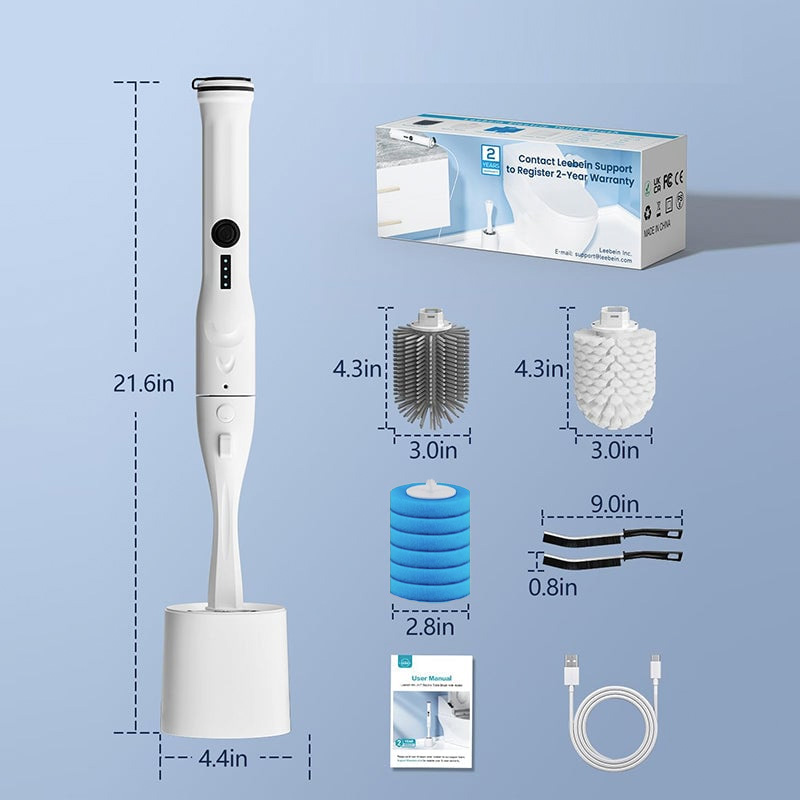Elektrische Toilettenbürste mit Halter-Set