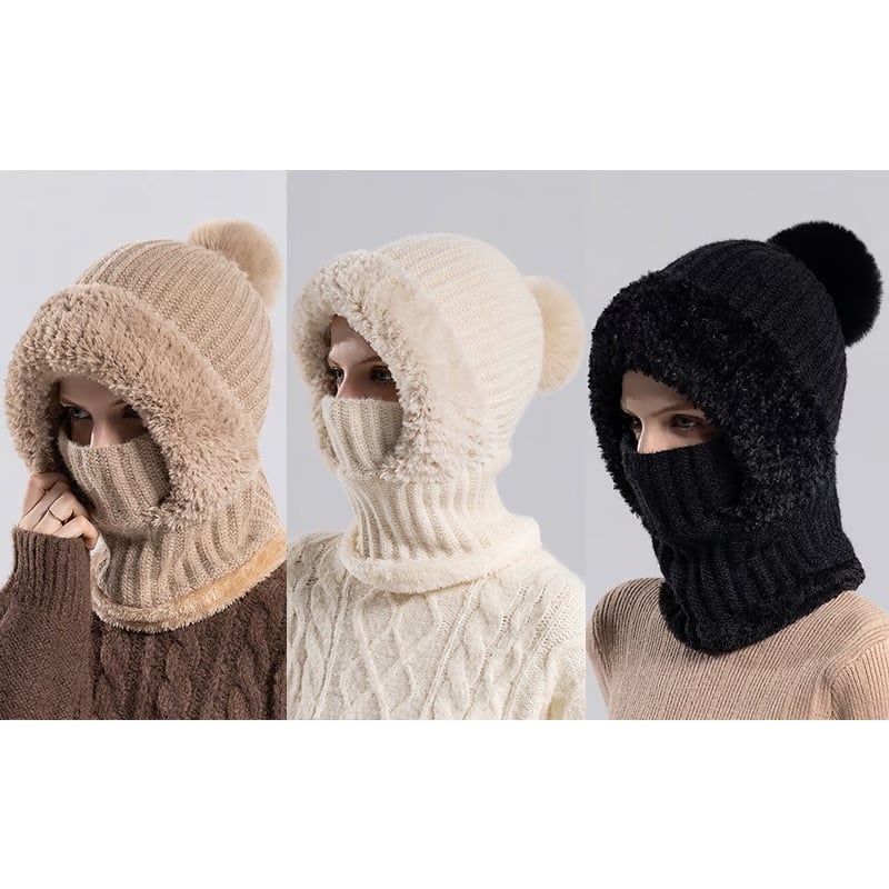 Damen-Strickmütze für Herbst und Winter