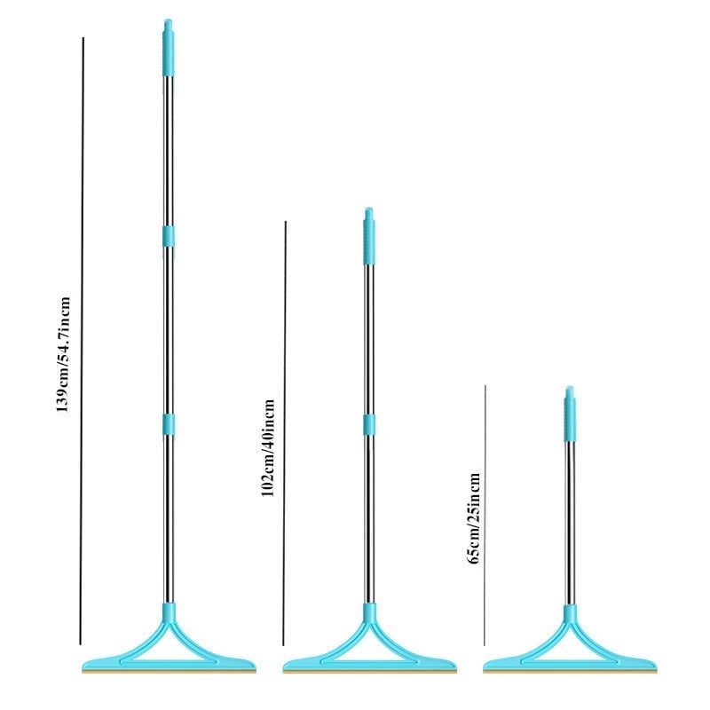 Adjustable Mop Scraper & Hair Magnet Tool