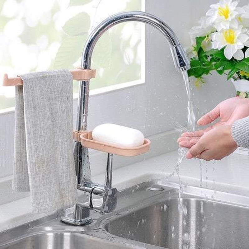 Hanging Storage Rack and Soap Holder(2 Set)