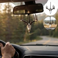🦌Anhänger für den Rückspiegel aus einem Weißwedelhirsch-Schädel