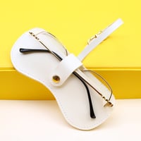 Soft Leather Sunglasses Bag