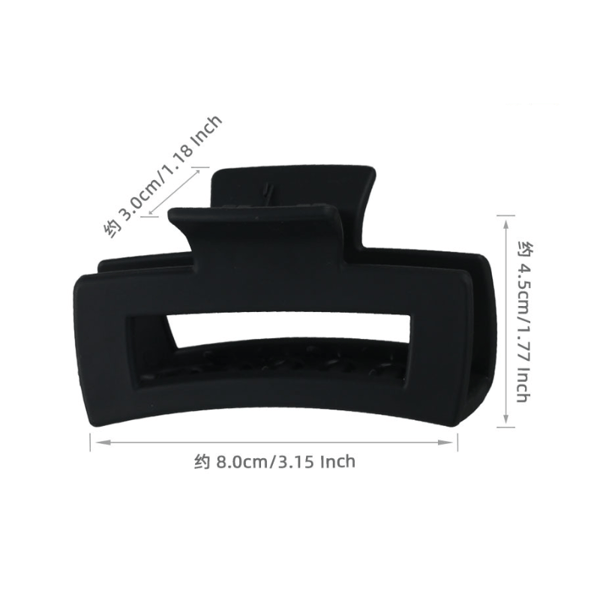 Minimalistische Silikon-Haifisch-Haarklammer