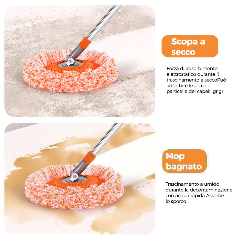 Scopa telescopica per la rimozione della polvere