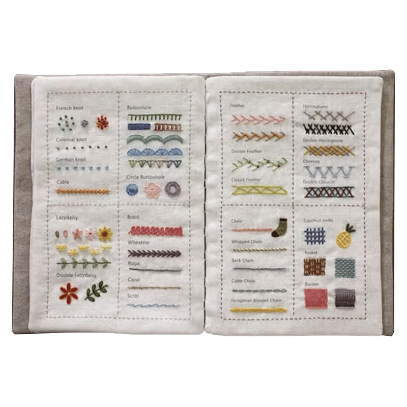 Sakerplus All-Scenario Embroidery Stitch Book Kit