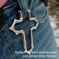 Gothic Cross Carabiner Keychain
