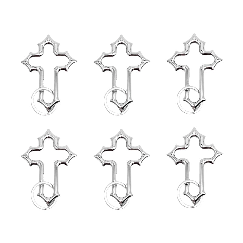 Gothic Cross Carabiner Keychain
