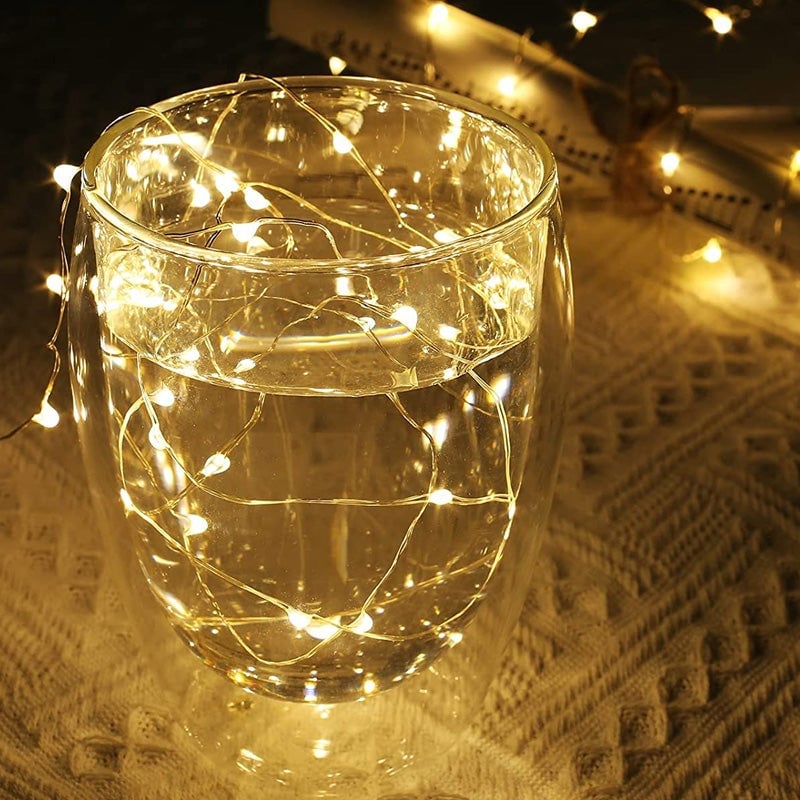 Warmweiße 2M Sternenlichterkette
