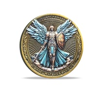 Erkeengelen Michael Watches Over Us Challenge Coin