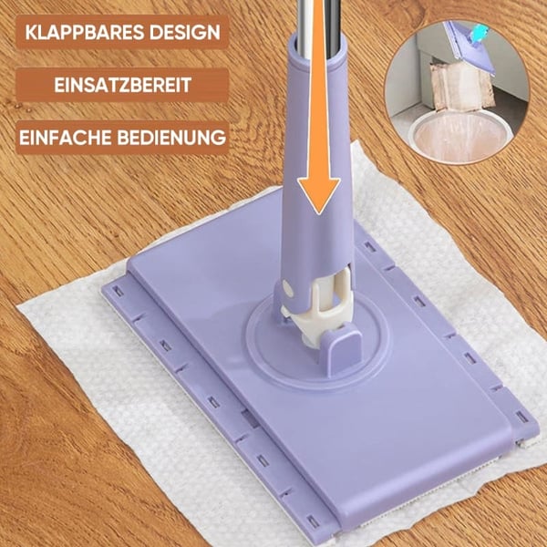 Praktischer Mini-Wischmopp mit Stoffwechsel