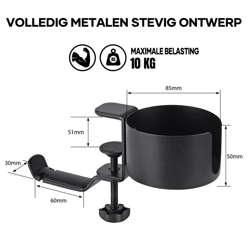 360 graden draaibare bekerhouder